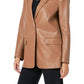 Endless Rose - Faux Leather Blazer