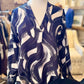 2 Hearts Apparel - Print V-neck With Cuff Blouse