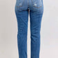 Judy Blue - Mid-rise Distressed Boyfriend Jeans