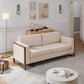 Modern 3-Seater Sofa With Solid Wood Legs