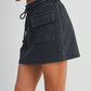 Buttermelon - Washed French Terry Front Pocket Mini Skirt