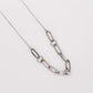 Silver Serenity Chain Necklace – Luxury Silver Statement Necklace
