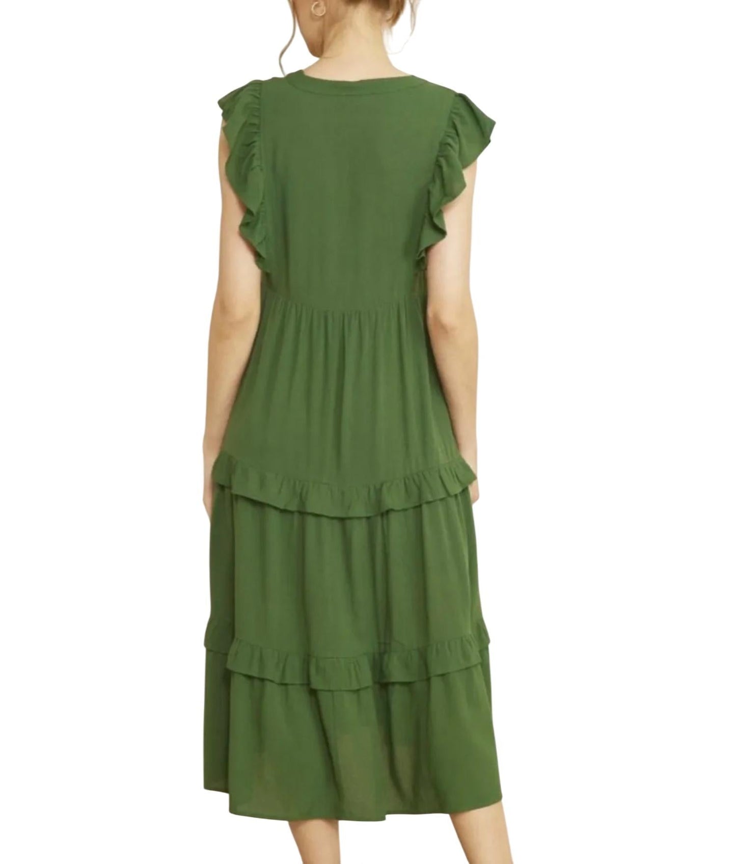 Entro - Ruffle Midi Dress