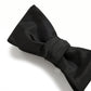 Hugo Boss Men's Solid Silk Bow Tie Black Size Regular