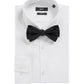 Hugo Boss Men's Solid Silk Bow Tie Black Size Regular