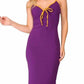 Vanilla Monkey - Women's Contrast Techno Crepe Midi Dress