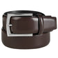 Calvin Klein Men's Semi Shine Feather Edge Leather Belt Red Size 32