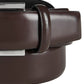Calvin Klein Men's Semi Shine Feather Edge Leather Belt Red Size 32