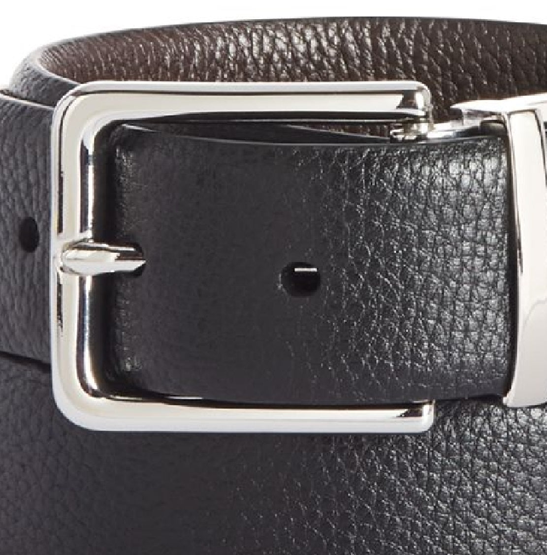 Cole Haan Men's Pebble Leather Reversible Belt Black Size 32
