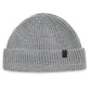 Allsaints Men's Merino Wool Ribbed Beanie Gray Size Regular