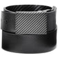 Calvin Klein Men's Plaque Buckle Reversible Leather Casual Belt Black Size 42