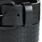 Calvin Klein Men's Embossed Logo Belt Black Size 40
