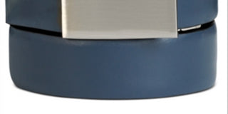 Calvin Klein Men's Feather Edge Plaque Reversible Belt Blue Size 36
