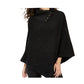 Michael Kors Women's Black Shaker Poncho