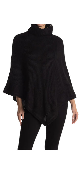 Michael Kors Women's Black Shaker Poncho