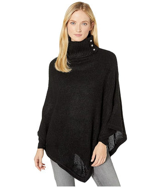 Michael Kors Women's Black Shaker Poncho