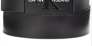 Calvin Klein Men's Logo Leather Belt Black Size 32