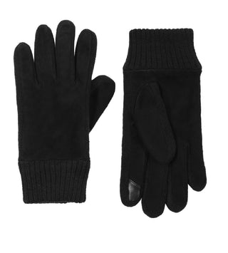Calvin Klein Men's Knit Cuff Gloves Black Size X-Large