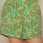 En Creme - Green/Pink Flower Short Set