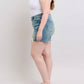 Judy Blue - Mid Rise Vintage Button Fly Destroy Denim Short
