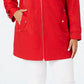 Michael Kors Women's Plus Hooded Raincoat Red Size 2X