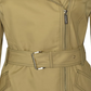Michael Kors Women's Asymmetrical Belted Raincoat Brown Size Large