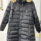 Michael Michael Kors Plus Size Faux-Fur-Trim Hooded Puffer Coat Black Size 3X