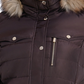 Michael Kors Women's Plus Faux Fur Trim Hooded Puffer Coat Brown Size 2X