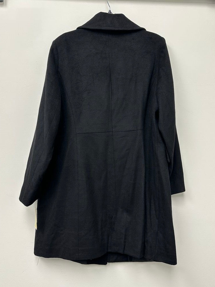 Michael Michael Kors Women's Plus Size Single-Breasted Walker Coat Black Size 0X