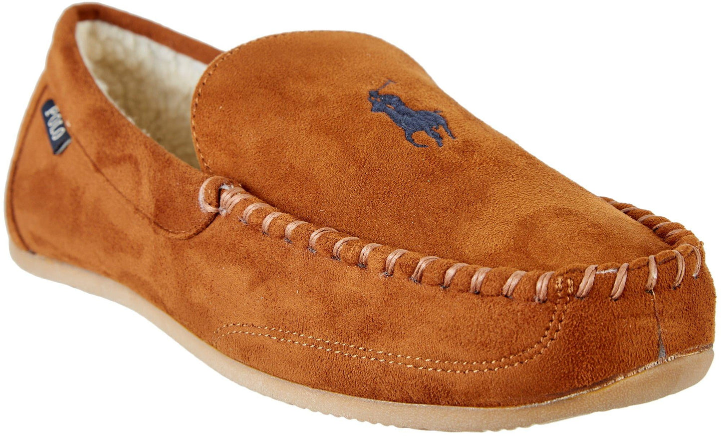 Ralph Lauren Men's Declan Moccasin Slippers Brown Size 11M