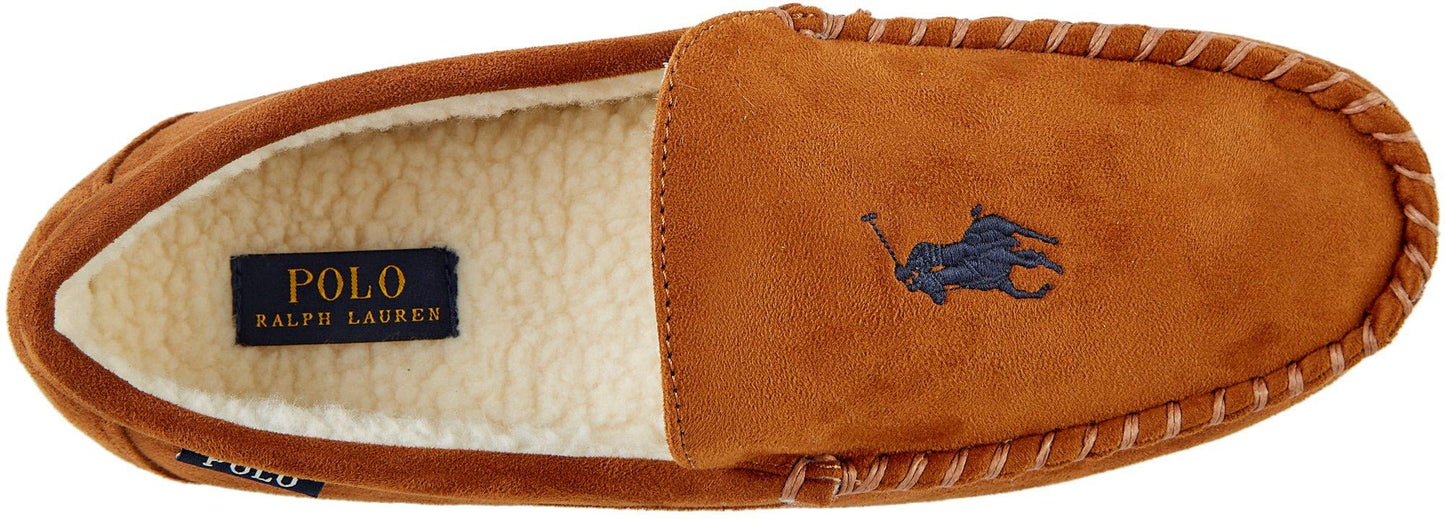Ralph Lauren Men's Declan Moccasin Slippers Brown Size 11M