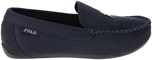 Ralph Lauren Men's Declan Plaid Moccasin House POLO Slipper Blue Size 12