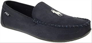 Ralph Lauren Men's Declan Plaid Moccasin House POLO Slipper Blue Size 12