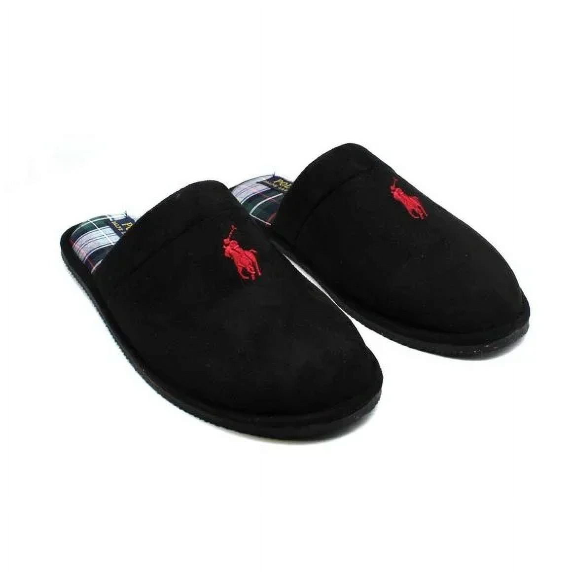 Ralph Lauren Men's Klarence Scuff Slipper Black Size 10 M