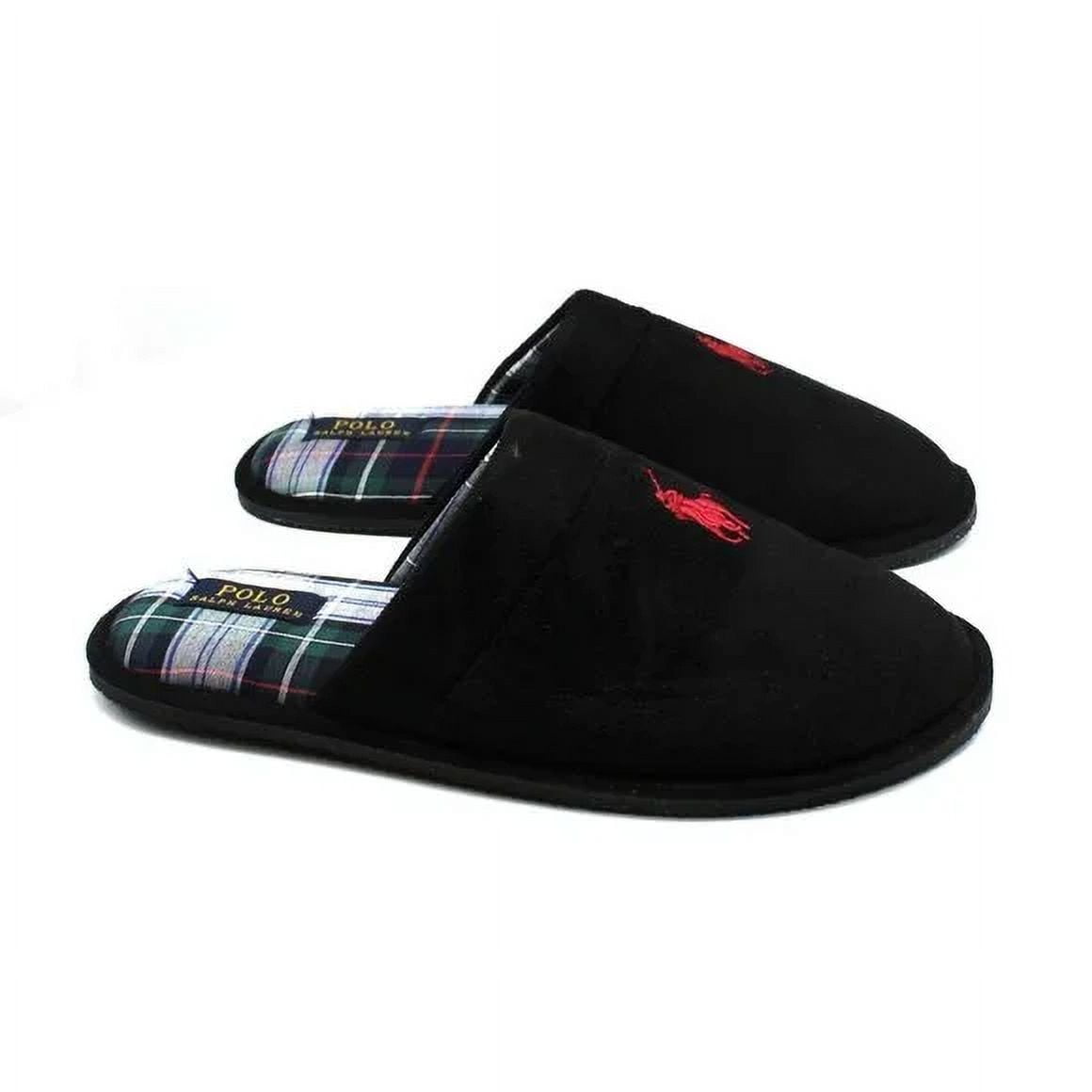 Ralph Lauren Men's Klarence Scuff Slipper Black Size 10 M