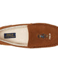 Ralph Lauren Men's Collins Bear Memory Foam Moccasin Slippers Brown