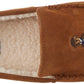 Ralph Lauren Men's Collins Bear Memory Foam Moccasin Slippers Brown