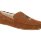 Ralph Lauren Men's Collins Bear Memory Foam Moccasin Slippers Brown