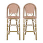Outdoor PE Rattan French Barstool Set