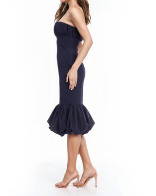 Badgley Mischka - Iris Strapless Mermaid Midi Dress