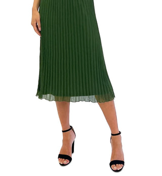Sam Edelman Women's Blouson Pleated Dress Green Size 6