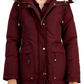 Sam Edelman Women's Faux Trim Hooded Down Parka Blue Size X-Small