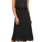Sam Edelman Women's Sleeveless Pleated Midi Dress Black Size 4
