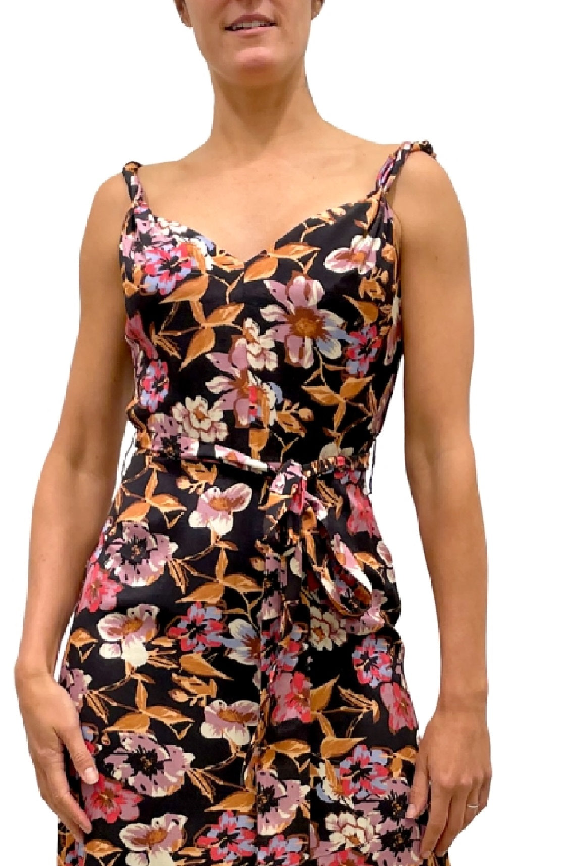 Sam Edelman Women's Fiery Floral Maxi Dress Red Size 0