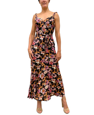 Sam Edelman Women's Fiery Floral Maxi Dress Red Size 2