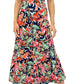 Sam Edelman Women's Floral Halter Neck Midi Dress Blue Size 8