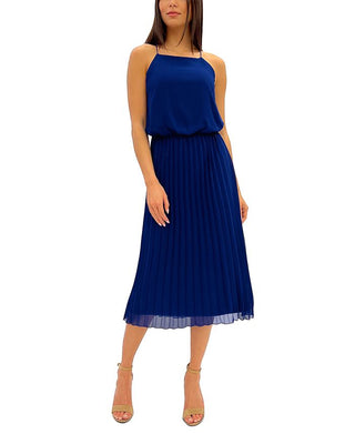 Sam Edelman Women's Pleated Midi Dress Pink Size 6