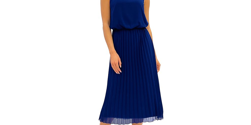Sam Edelman Women's Pleated Midi Dress Pink Size 6