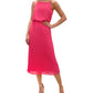 Sam Edelman Women's Pleated Midi Dress Pink Size 6