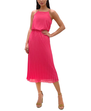 Sam Edelman Women's Pleated Midi Dress Pink Size 6